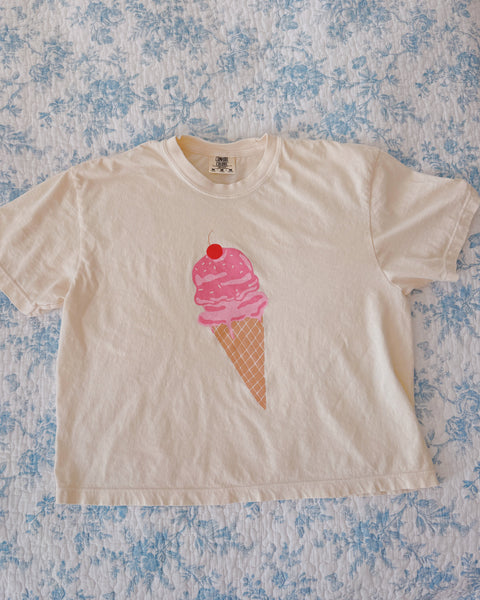 'LITTLE TREAT' BOXY TEE