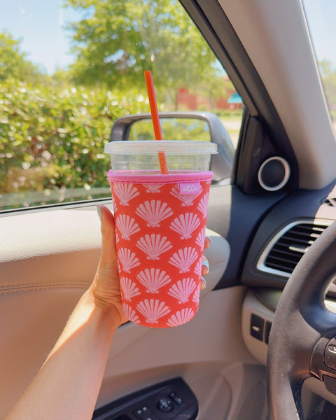 SUNSET SEASHELLS ICED COFFEE COOZIE
