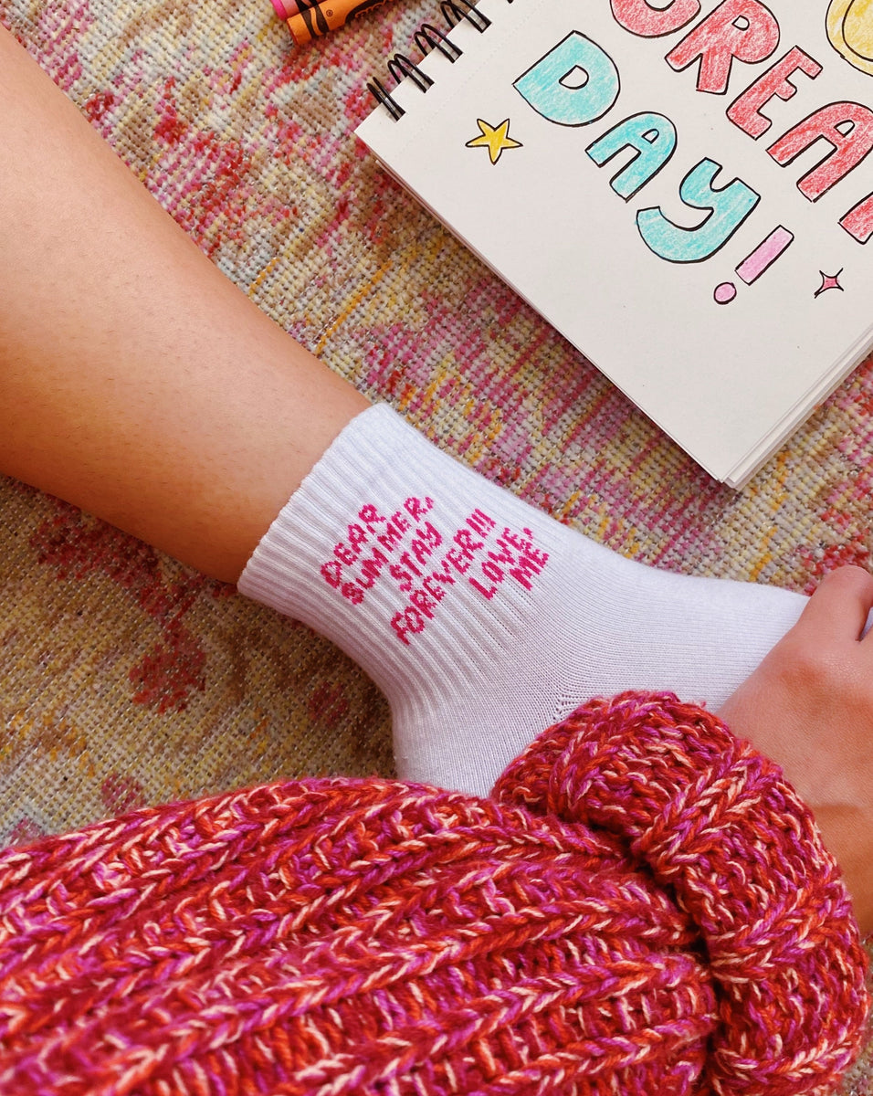 Dear Summer Stay Forever Ankle Socks All Things Lilly Ann