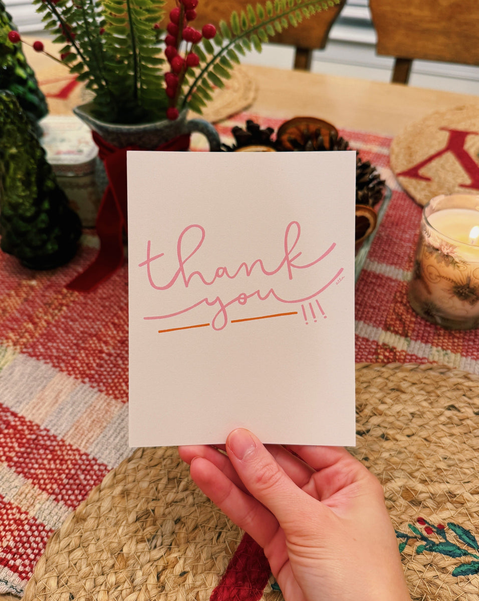 THANK YOU' CARDS + ENVELOPES (SET OF 5) – All Things Lilly Ann