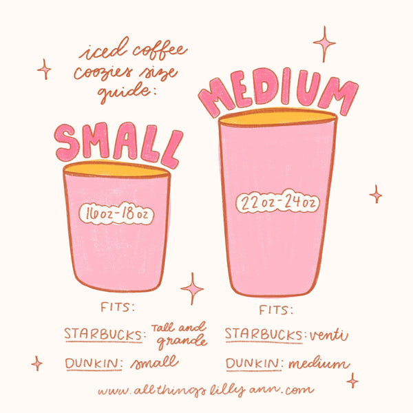 BLUE 'PUT A BOW ON IT' ICED COFFEE COOZIE