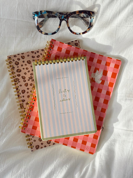 'LISTS AND IDEAS' SMALL SPIRAL NOTEPAD