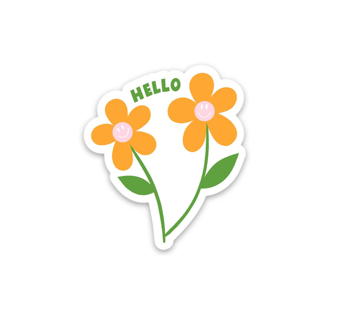 HELLO FLOWERS STICKER – All Things Lilly Ann