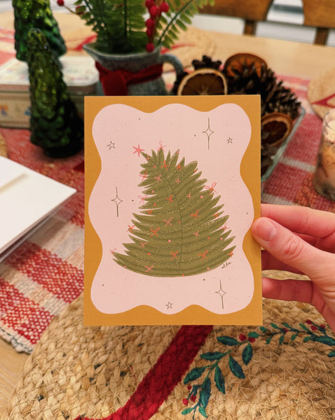 CHRISTMAS TREE CARD SET