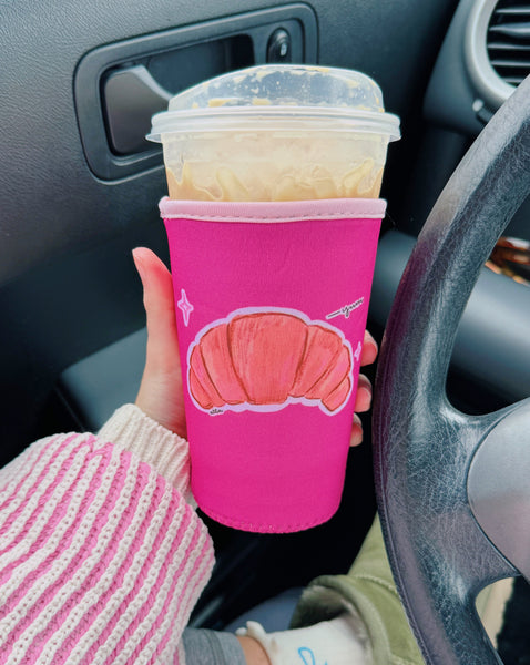 CUTIE CROISSANT ICED COFFEE COOZIE