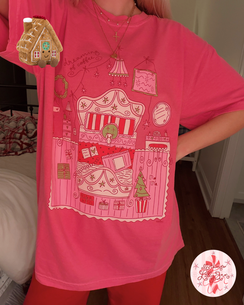 JUST A GIRL AND HER CHRISTMAS ROOM TEE