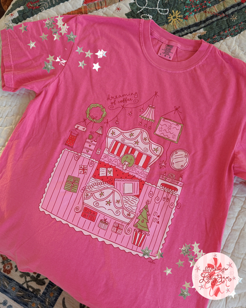 JUST A GIRL AND HER CHRISTMAS ROOM TEE