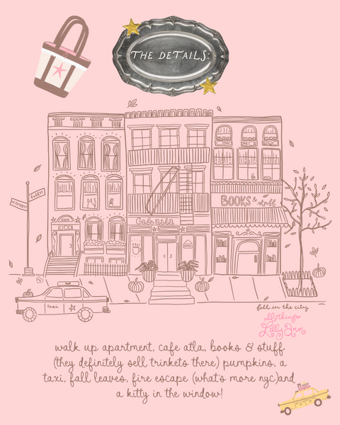 NYC COZY STREET LIGHT PINK CREWNECK