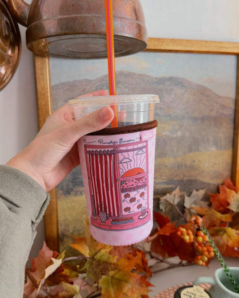 FALL WINDOW ICED COFFEE COOZIE