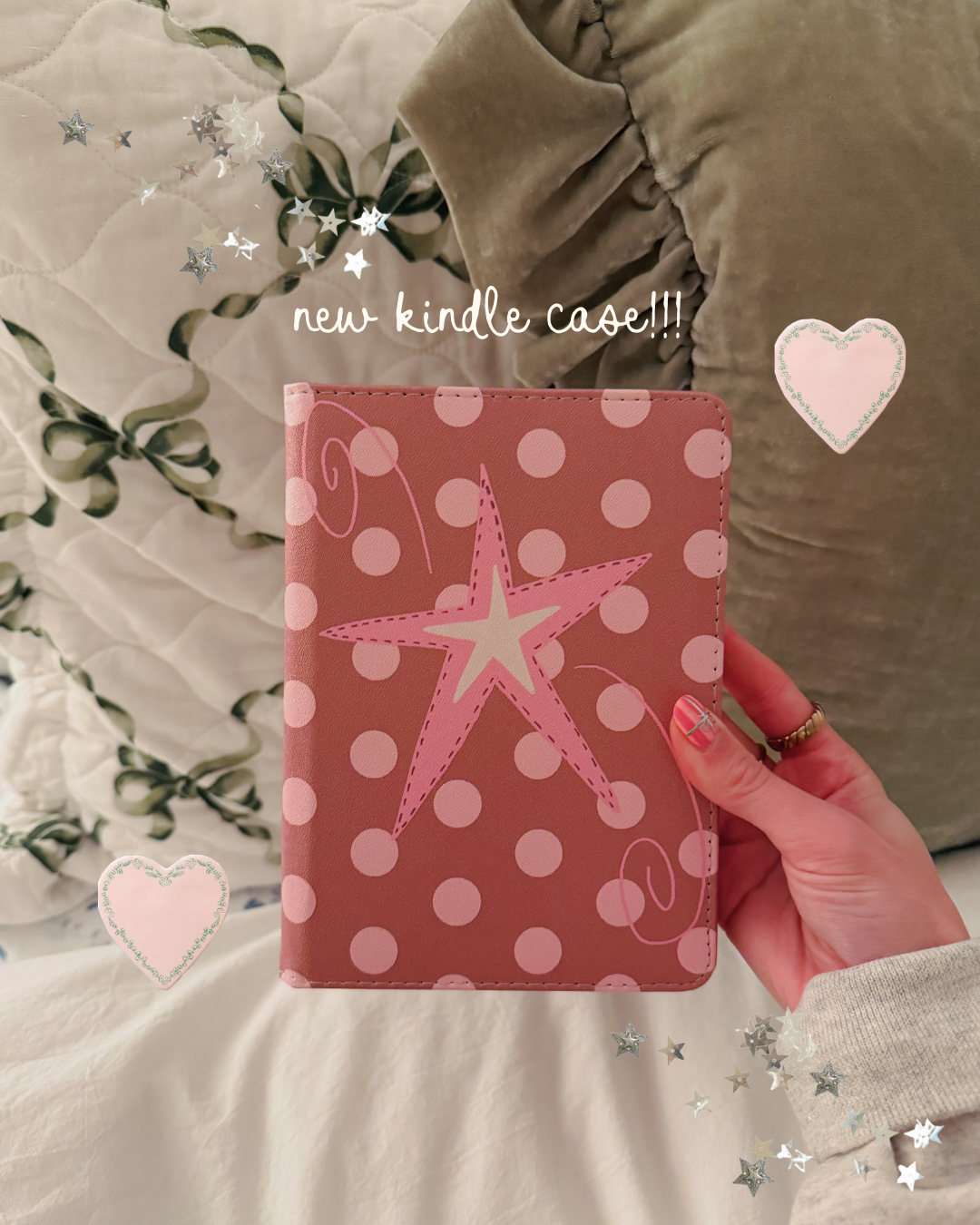 POLKA DOT WHIMSY STAR KINDLE CASE