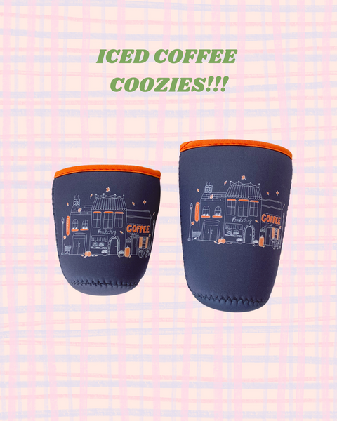 'COZY FALL TOWN' ICED COFFEE COOZIE