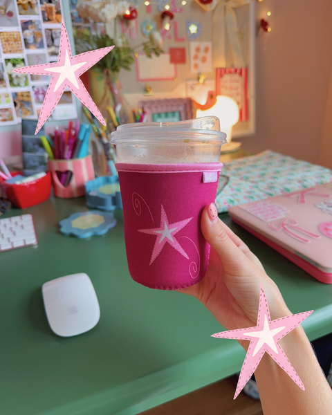 WHIMSY STAR ICED COFFEE COOZIE