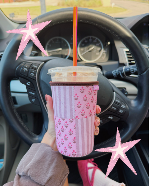YOUR FAVORITE QUILTED ICED COFFEE COOZIE