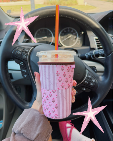 YOUR FAVORITE QUILTED ICED COFFEE COOZIE