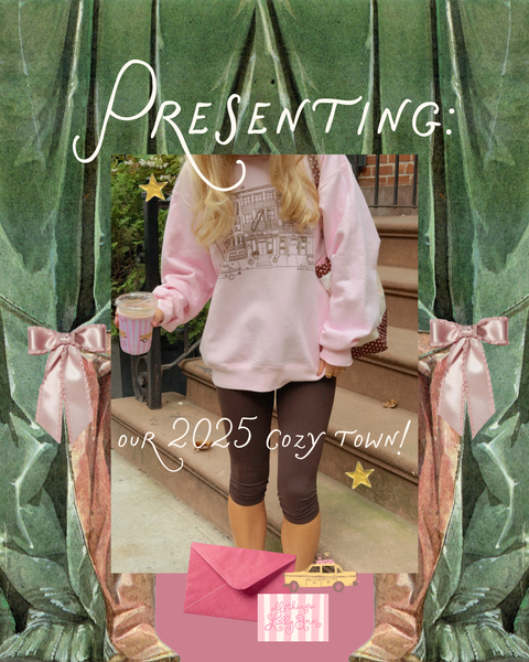 NYC COZY STREET LIGHT PINK CREWNECK