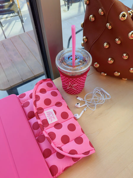 POLKA DOTTIE 13"/14" LAPTOP PUFF