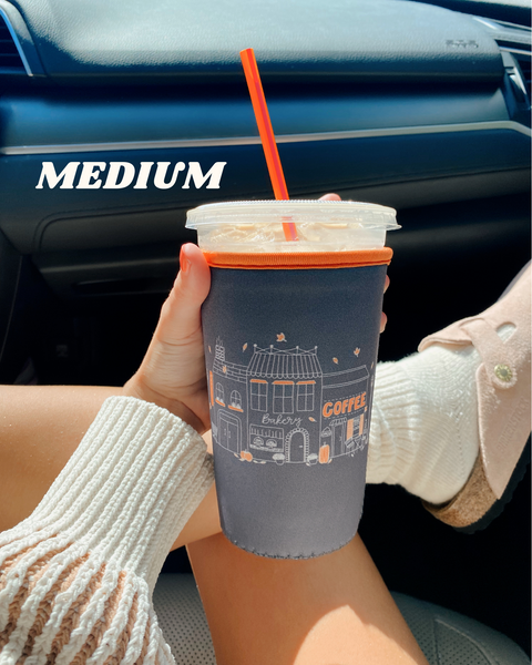 'COZY FALL TOWN' ICED COFFEE COOZIE