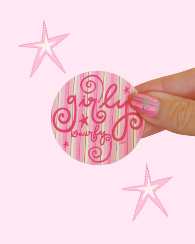 GIRLY SWIRLY STICKER