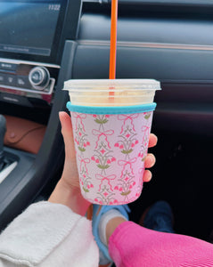 'GARDEN PARTY' ICED COFFEE COOZIE