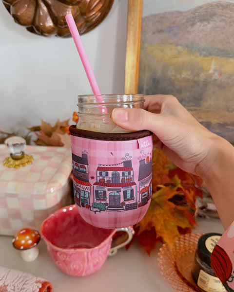 FALL COZY TOWN ICED COFFEE COOZIE