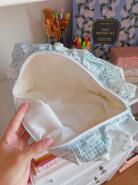 BLUEBERRY MUFFIN  RUFFLE POUCH