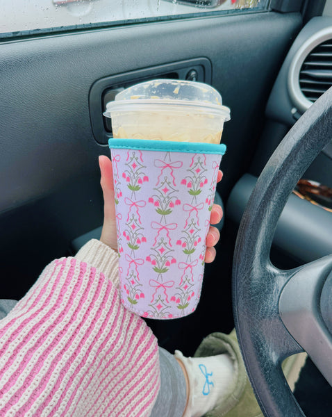 'GARDEN PARTY' ICED COFFEE COOZIE