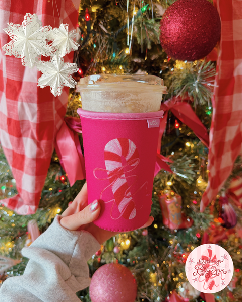 CUTIE CANDY CANE ICED COFFEE COOZIE