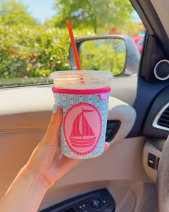 SAIL AWAY WITH ME ICED COFFEE COOZIE
