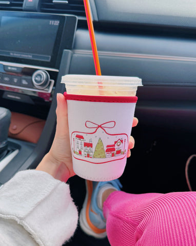 OOPSIE SALE: CHRISTMAS TOWN ICED COFFEE COOZIE