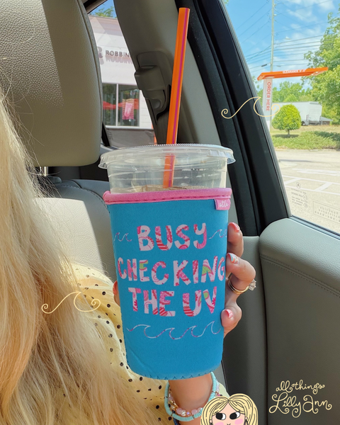 CHECKING THE UV ICED COFFEE COOZIE