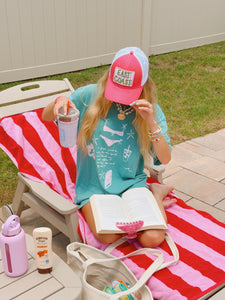 'I JUST WANT TO SIT ON THE BEACH WITH AN ICED COFFEE' TEE
