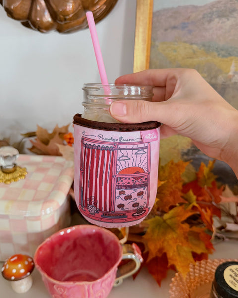 FALL WINDOW ICED COFFEE COOZIE