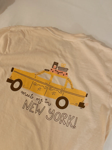 'MEET ME IN NEW YORK' CREAMY TEE