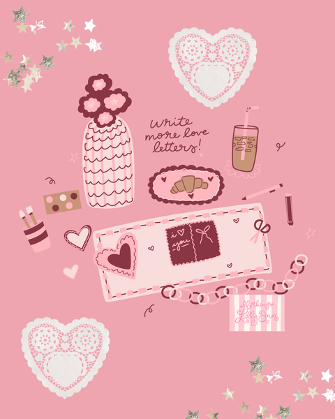 'WRITE MORE LOVE LETTERS' MINI TEE