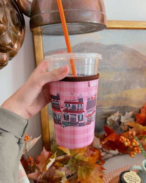 FALL COZY TOWN ICED COFFEE COOZIE
