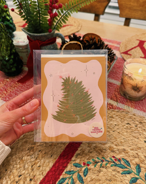 CHRISTMAS TREE CARD SET