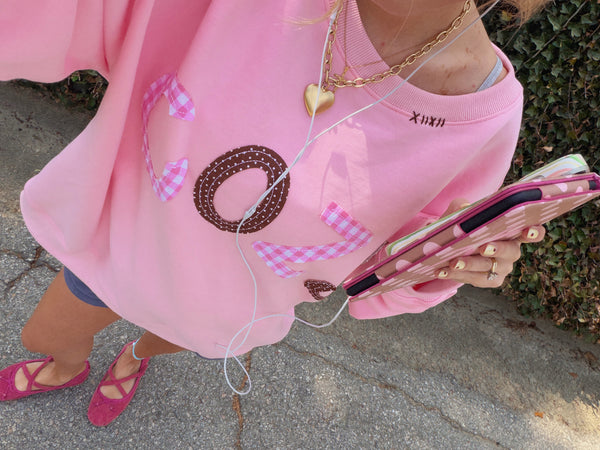 COZY PINK CREWNECK