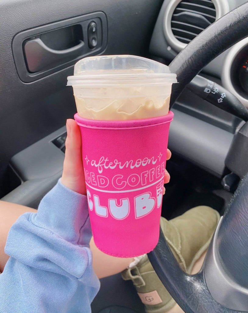 AFTERNOON ICED COFFEE CLUB' ICED COFFEE COOZIE – All Things Lilly Ann