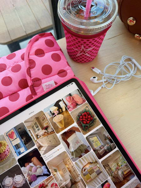 POLKA DOTTIE 13"/14" LAPTOP PUFF