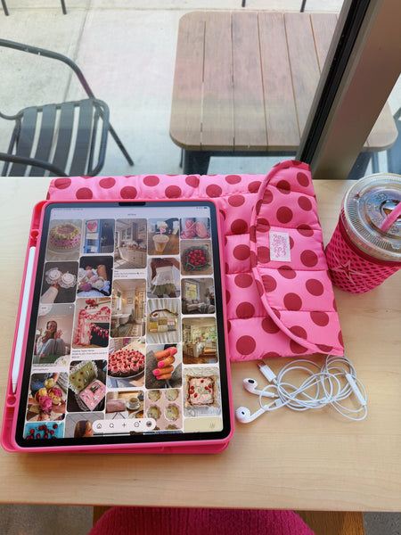 POLKA DOTTIE 13"/14" LAPTOP PUFF