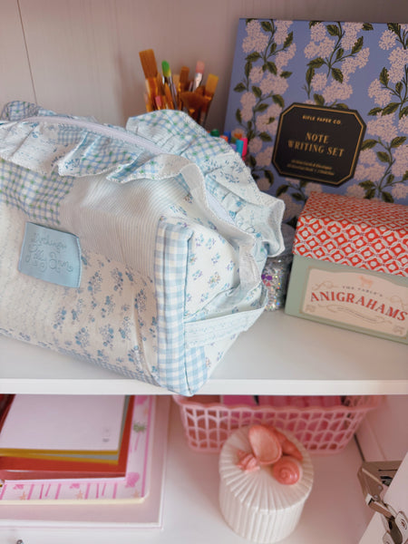BLUEBERRY MUFFIN  RUFFLE POUCH