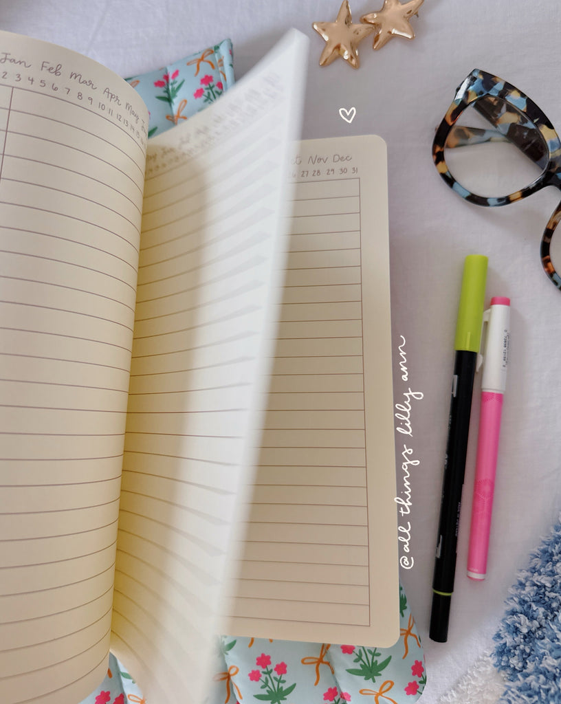 RIBBONS AND BOWS SPIRAL NOTEBOOK – All Things Lilly Ann