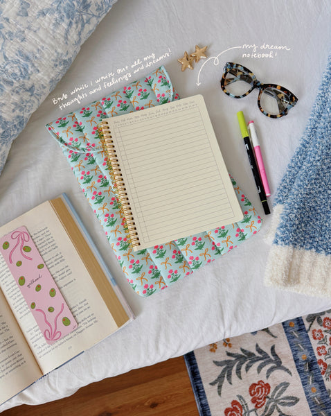 RIBBONS AND BOWS SPIRAL NOTEBOOK