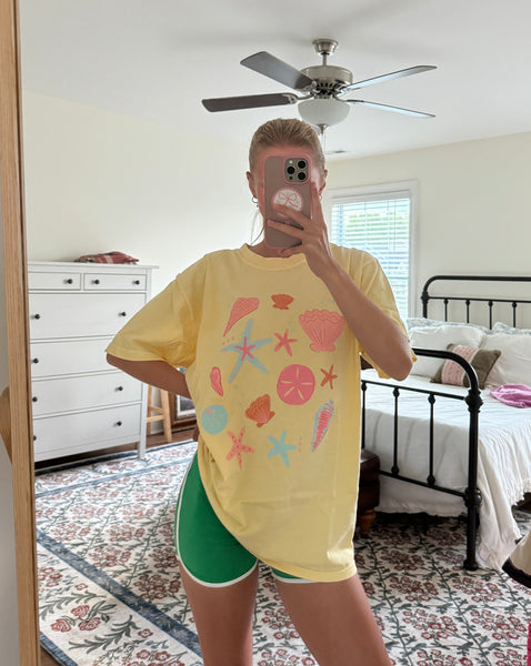 SEASHELL BUTTER YELLOW TEE