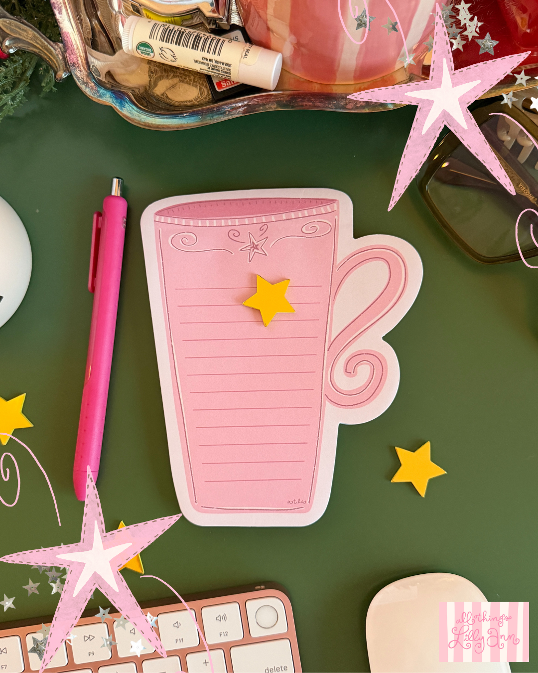 CUTIE MUG SHAPED STICKY NOTE NOTEPAD