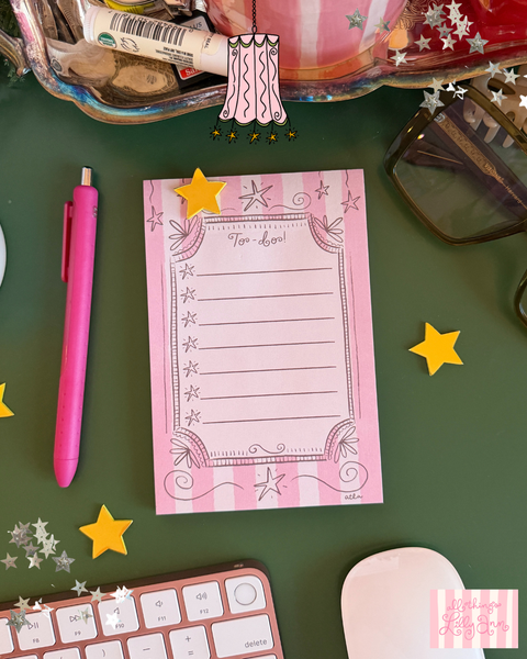 TO-DO LIST WHIMSY STICKY NOTE NOTEPAD