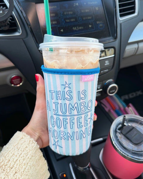 JUMBO COFFEE MORNING ICED COFFEE COOZIE