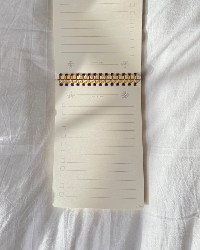 'LISTS AND IDEAS' SMALL SPIRAL NOTEPAD – All Things Lilly Ann