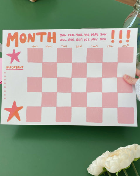 LARGE MONTHLY DESK PAD
