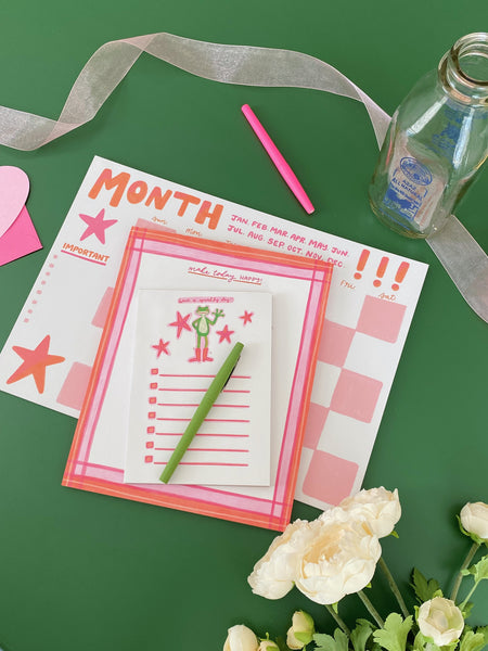 LARGE MONTHLY DESK PAD